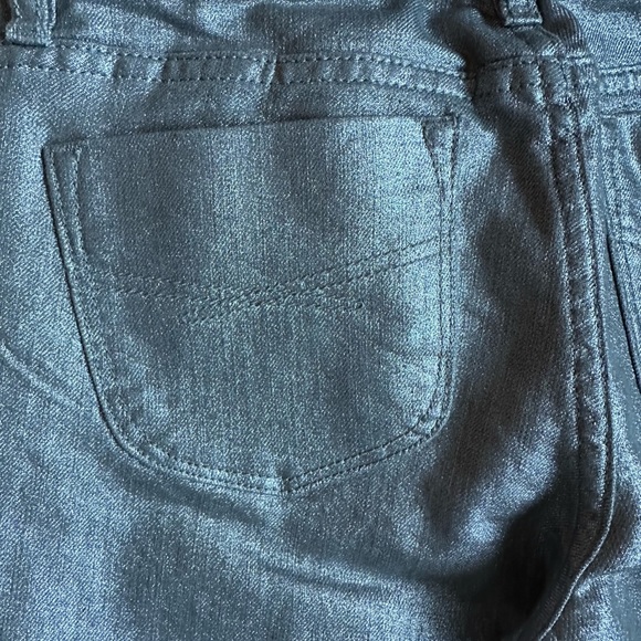 Gap Kids Silver Shimmer Straight Leg Pants SZ 14 Like New Need To Wash P… - Picture 7 of 11